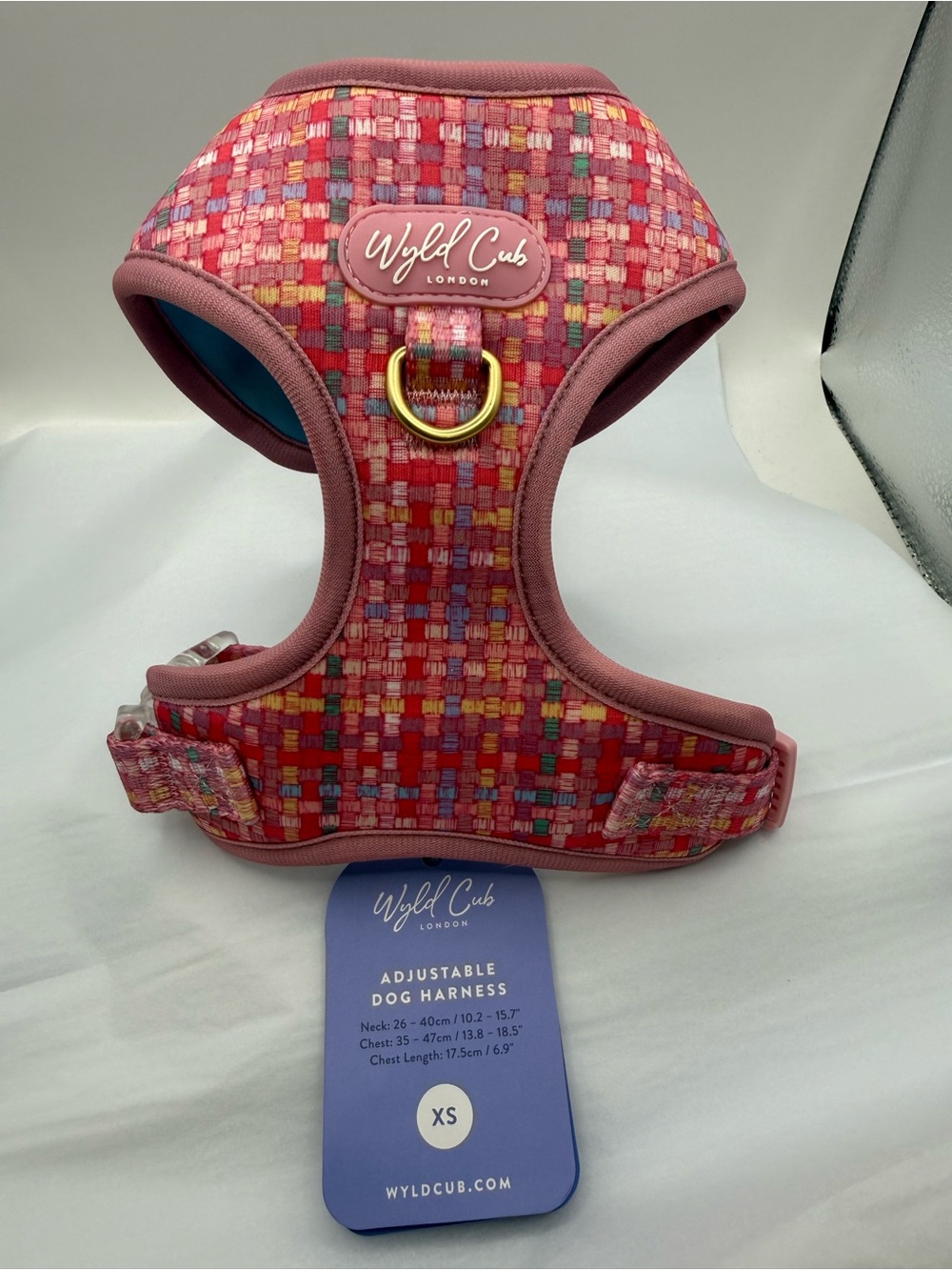 Wyld Cub Pink Dog Harness - Mosaic Pink